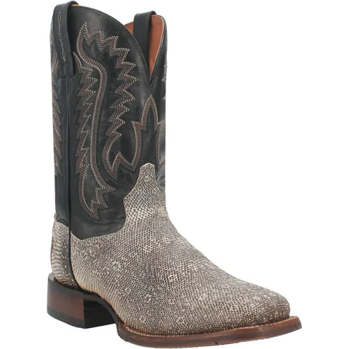 Dan Post Men's Elgin Genuine Lizard Square Toe Boots - Natural