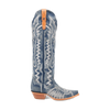 Dan Post Women's Denim Darlin Snip Toe Leather Tall Boots - Blue
