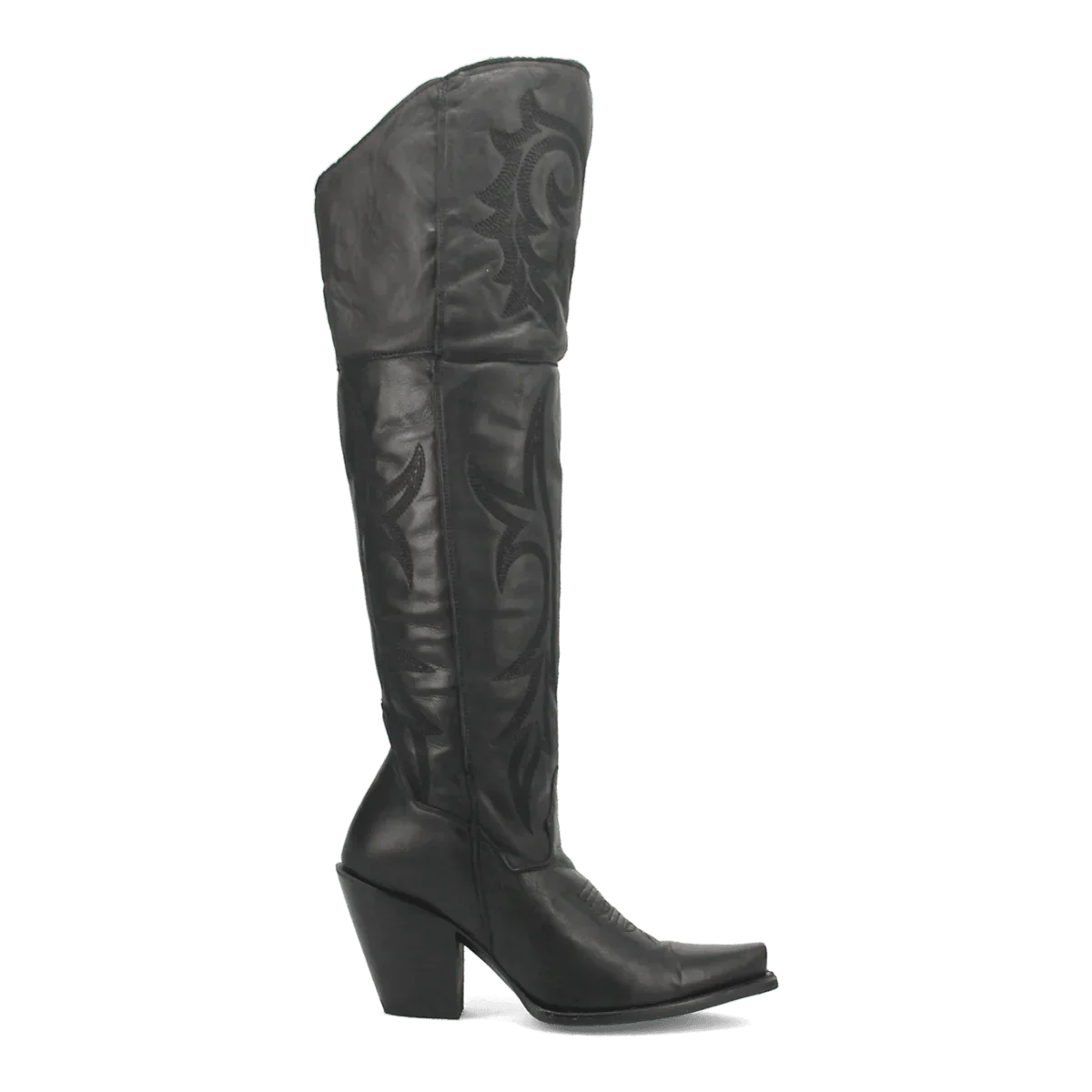 Dan Post Women's Jilted Snip Toe Leather Tall Boots - Black