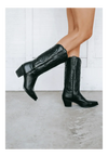 Dan Post Women's Maria Snip Toe Leather Boots - Black