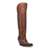 Dan Post Women's Seductress Snip Toe Leather Tall Boots - Chestnut