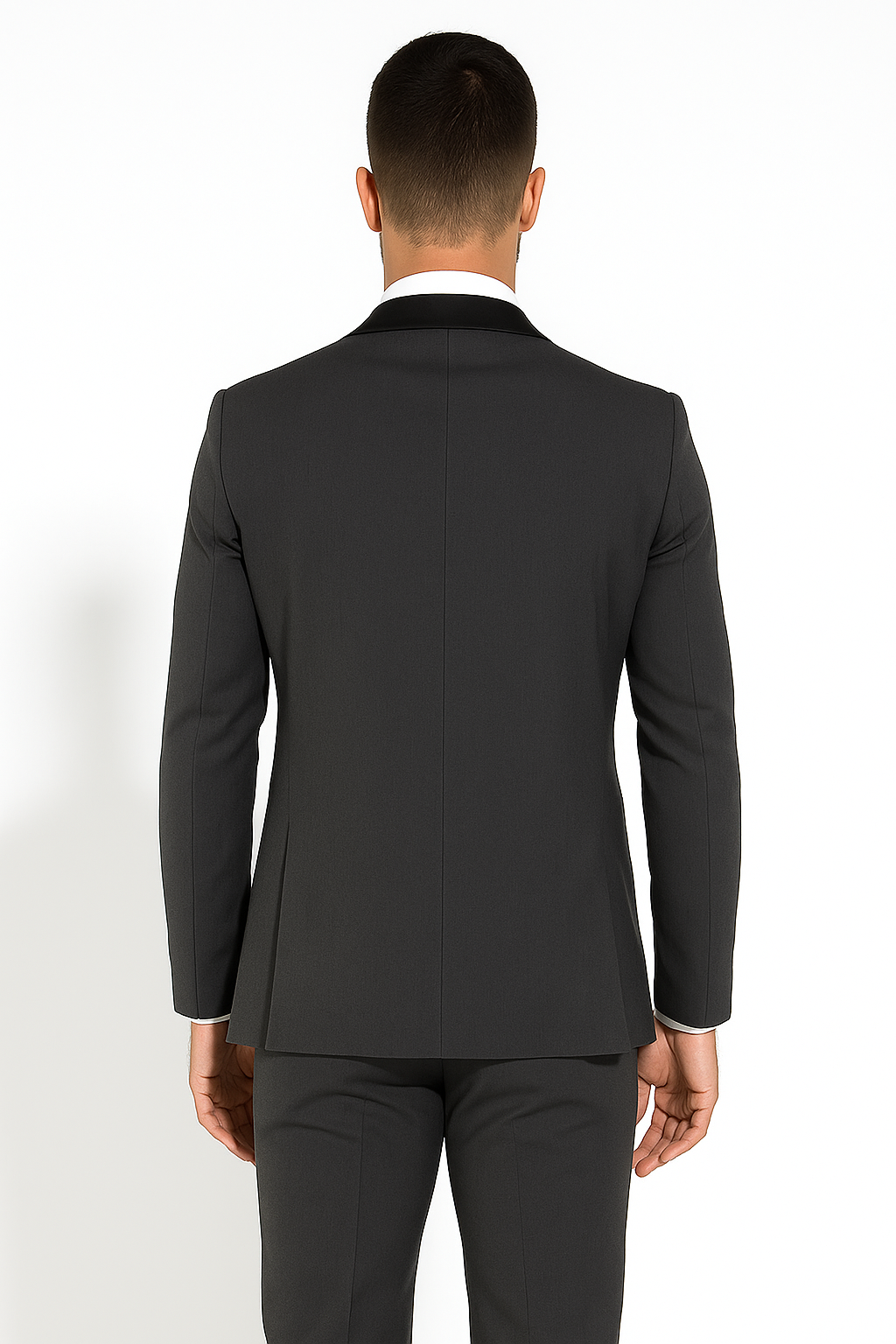 Dark Grey Tuxedo  - Mens Dark Gray Tuxedo