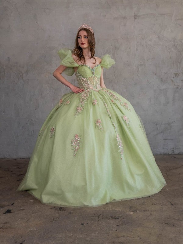 Off Shoulder Sweetheart Quinceanera Dress Corset Ball Gown by Calla SCL30012