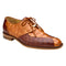 Belvedere Domenico Saddle Antique Walnut Leather Dress Shoe