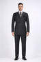 Double Breasted Suits - Vested Suits Wool Fabric - Apolo King Brand - Gray Stripe Suit