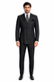 Double Breasted Suits - Vested Suits Wool Fabric - Apolo King Brand - Gray Stripe Suit