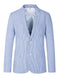 Pinstripe Blazer for Men - Bold Pinstripe Sport Jacket Perfect for Casual or Dressy in Blue