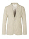 Pinstripe Blazer for Men - Bold Pinstripe Sport Jacket Perfect for Casual or Dressy in Beige