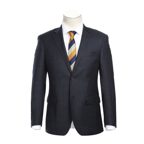 Mens Designer Slim Fit Wool Suit