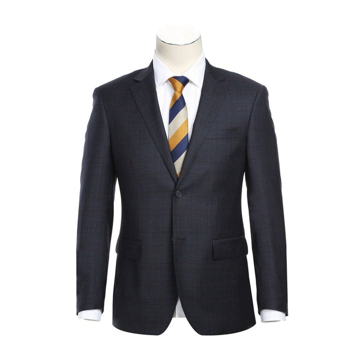 Mens Designer Slim Fit Wool Suit