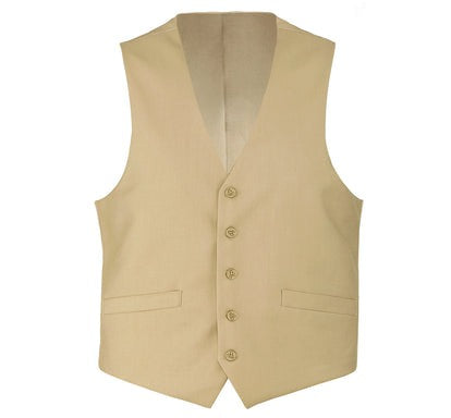 Renoir Suits - Renoir Fashion - Renoir Clothing Super 140s Wool Waistcoat in Tan by Renoir