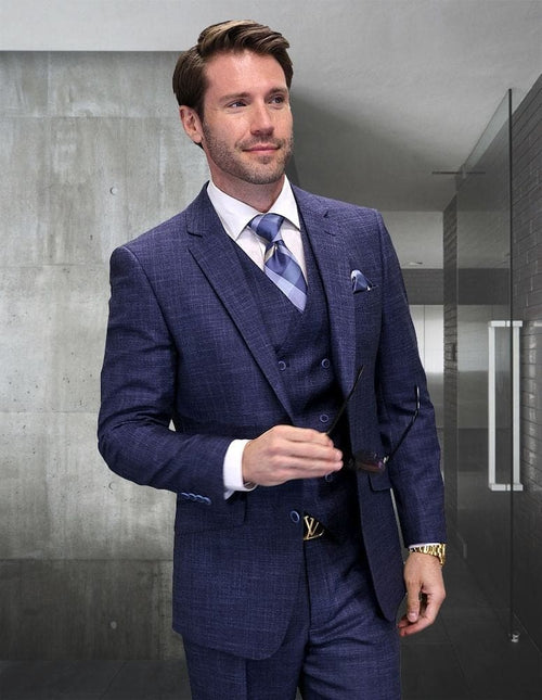 Statement Suits - Wool Suits - Modern Fit Plaid Perfect for Business in 10 colors