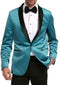 Dark Teal Tuxedo - Black and Teal Suit - Teal Green Suit - Deep Teal Suit