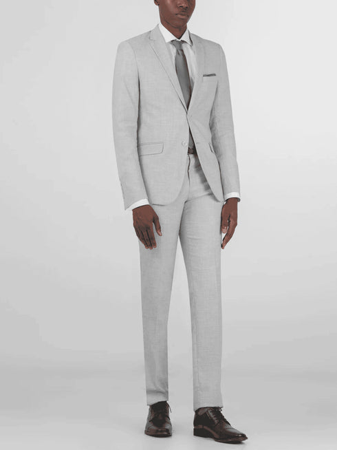 Glacier Grey Two Button Suit