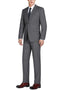 Big and Tall Grey Suit MENS EXTRA LONG BASIC TWO BUTTON SUIT IN DARK GREY