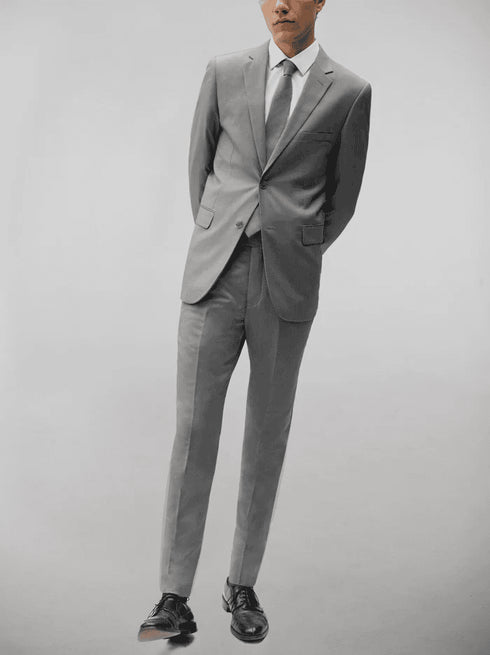 Medium Grey Two Button Suit