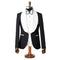 Gianni | Black with White Velvet Lapel 3-Piece Tailored-Fit Tuxedo