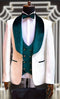 Wedding Tuxedos For Men in Green - Classic Wedding Tuxedo Style For Guys - Two Toned Lapel