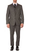 Edwardian Suit YORK GREY SLIM FIT 3 PIECE HERRINGBONE SUIT