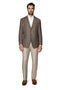 Brown Windowpane Sport Coat - Mens Brown Blazer