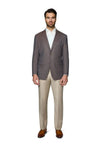 Brown Windowpane Sport Coat - Mens Brown Blazer