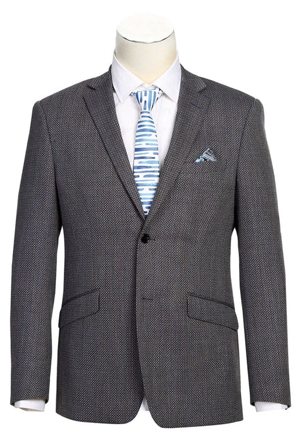 Brown Windowpane Sport Coat Mens Brown Blazer Alberto Nardoni