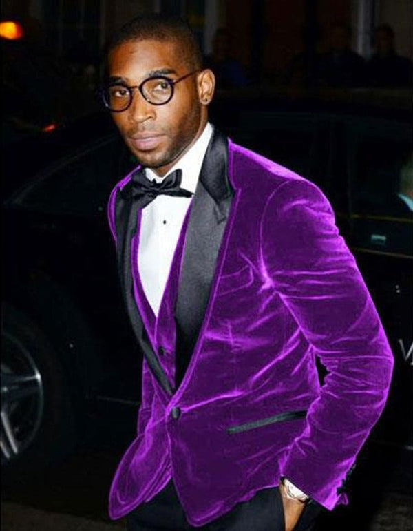 Mens Dinner Jacket - Tuxedo Jacket - Dinner Suit Jackets in Purple