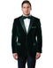 Mens Designer Traditional Shawl Dinner Jacket in Green