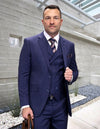 Statement Suits - Navy Wool Suits - Modern Fit Perfect for Business in 10 colors