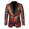 Red and Gold Suit - Red and Gold Tuxedo (including Black Pants )