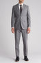 Plaid Trim Fit Wool Blend Two-Piece Suit