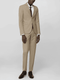 Beige Two Button Suit