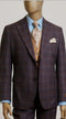 Steve Harvey Suits - Purple/Blue - Designer Brand Suit No Pleated Pants Modern Fit