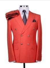 Burnt Orange Mens Suit - AlbertoNardoniStore