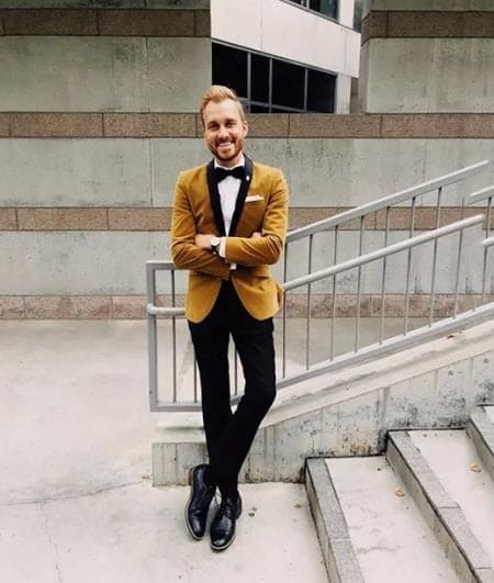 Light Brown Velvet Tuxedo + Matching Bow Tie