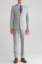 Mens Plaid Two-Piece Suit with Peak Lapel â€“ Trim Fit