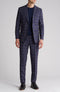 English Laundry Suits Brand Plaid Trim Fit Peak Lapel Two-Piece Suit