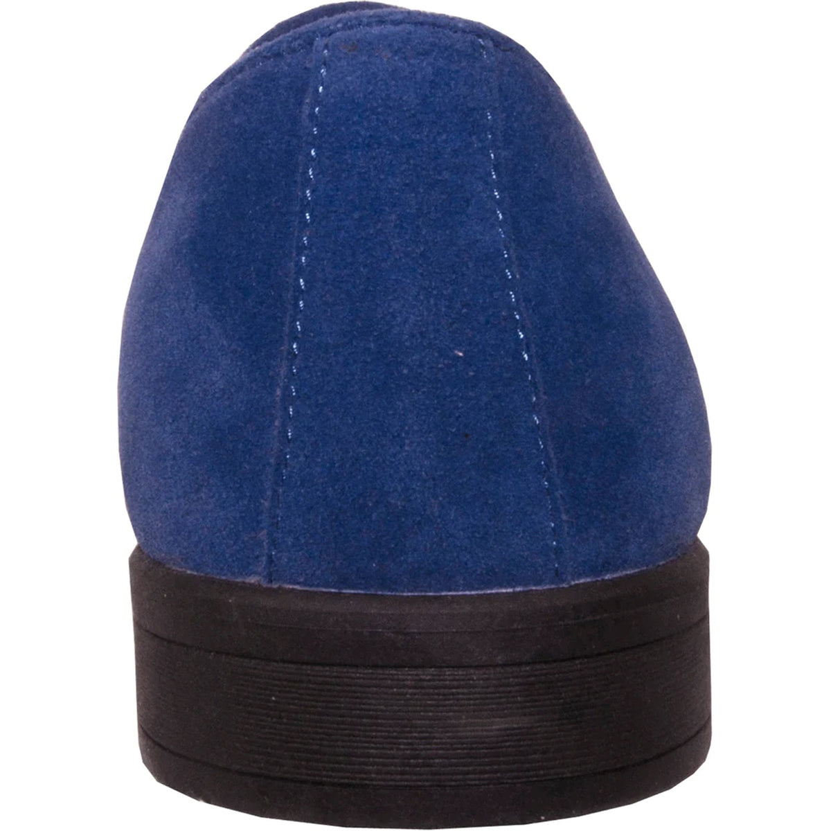 Bravo Mens Vegan Suede Wedding & Prom Slip On Loafer Dress Shoe in Royal Blue