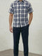 Dreams Blue/ Off White Plaid 2 Piece Coord Sets Reza 285-11