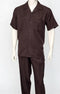 Dreams Mens Brown Short Sleeve Walking Suit Daytona 256-02