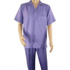 Mens Lavender Short Sleeve Walking Suit