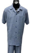 Dreams Mens Marine Blue Patterned Short Sleeve Walking Suit Skipper 265-41