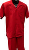Dreams Mens Red Short Sleeve Walking Suit Daytona 256-08