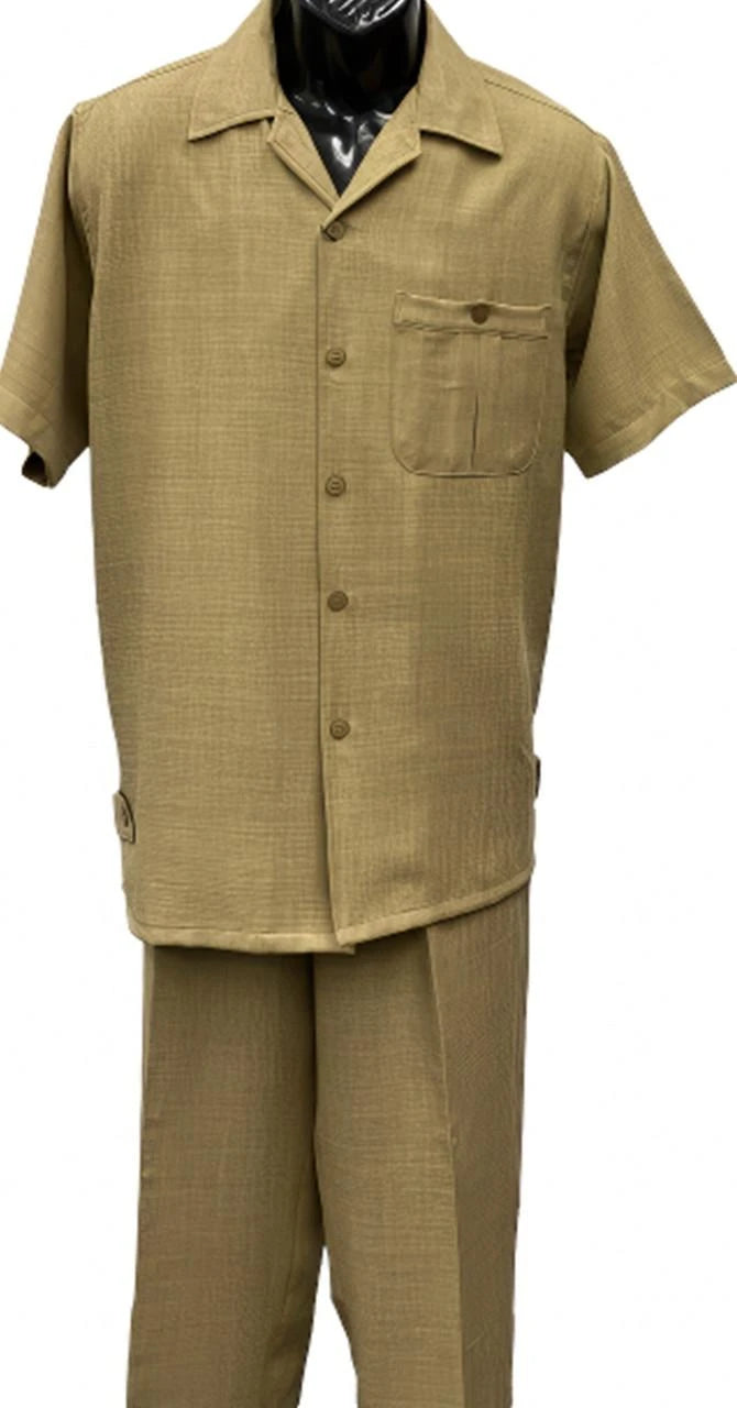 Dreams Mens Safari Tan Short Sleeve Walking Suit Daytona 256-23
