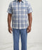 Dreams Powder Blue Plaid 2 Piece Resort Sets Reza 285-21
