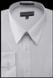"Silver Men's Regular Fit Dress Shirt - Basic Style"