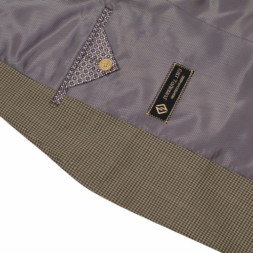 Mens 2 Button Slim Fit Light Brown Blazer