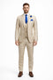 Effetti Suit Designer - 2 button Notch Lapel slim fit EF2N+V-8129 SAND