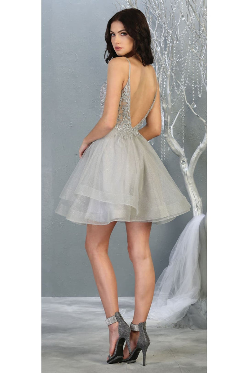 Dama Dresses for Quinceanera in Silver Style MQ1816 Quince Outfit