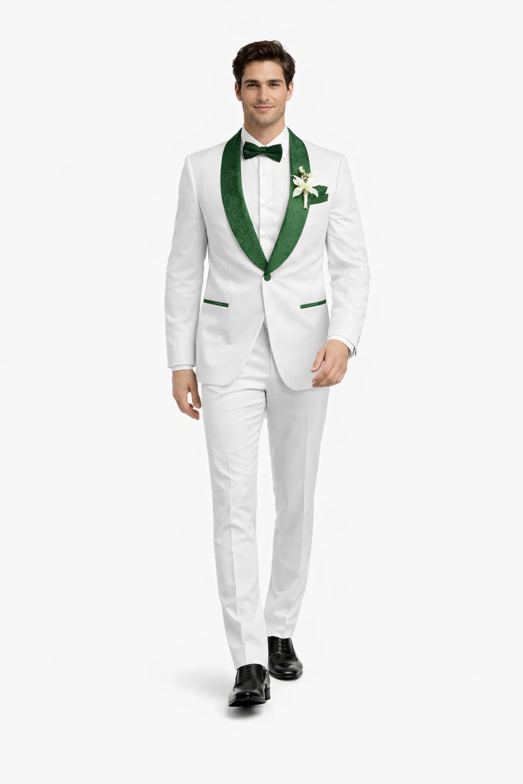 Emerald Green Tuxedo - Hunter Green Tuxedo + Vested Suit